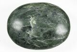 Polished Jade (Nephrite) Palm Stone - Afghanistan #217724-1